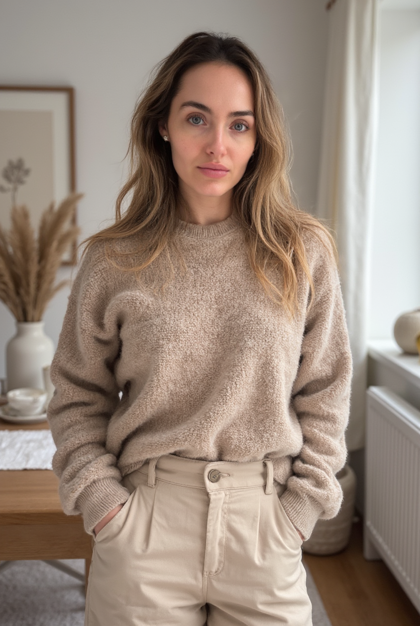 Realistic AI-generated portrait of a woman